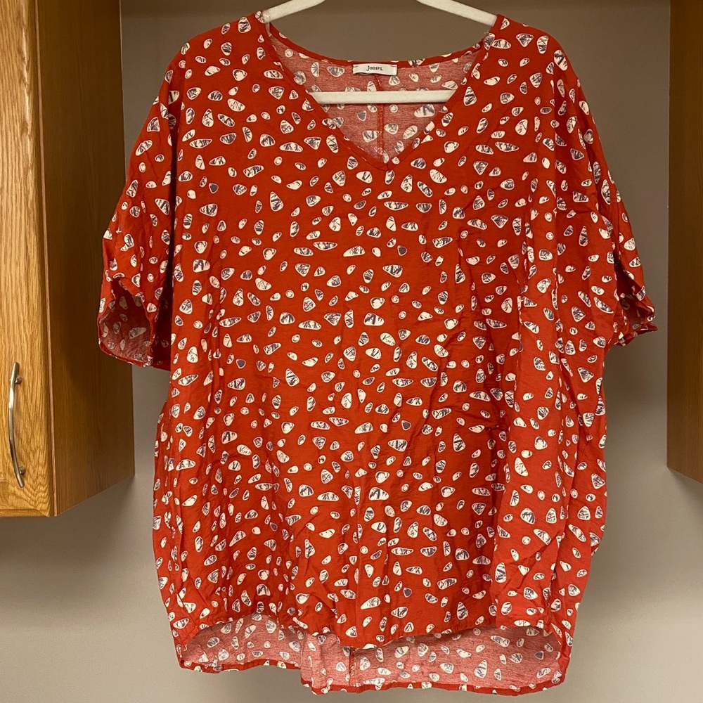 Flaunt Boutique Rust Pebble Blouse - Picture 4 of 10